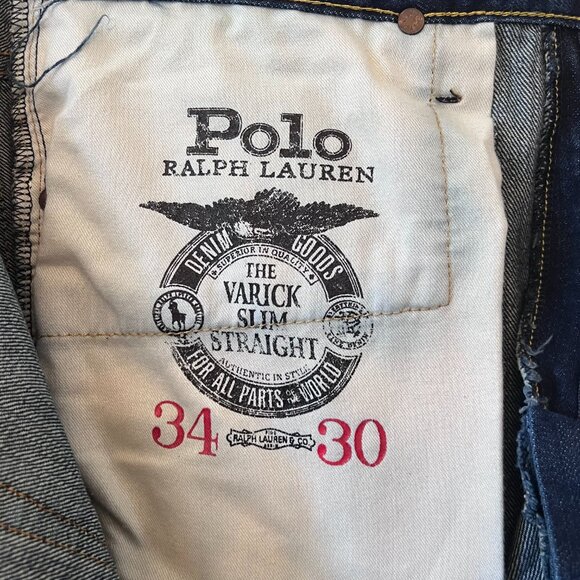 Ralph Lauren Other - Ralph Lauren Polo Men's The Varick Slim Straight Denim Jeans in 34x30